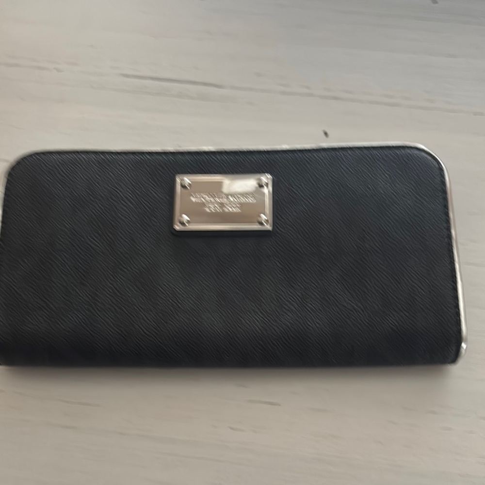 Michael Kors Black Zip-Around Wallet